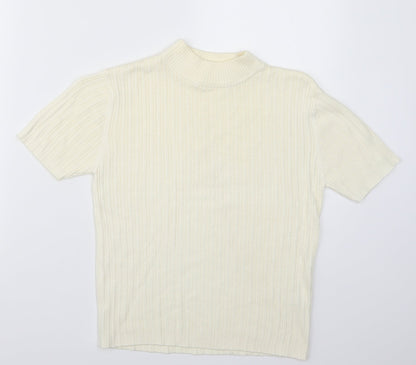 Womens UK Size M Richards White Basic T-Shirt