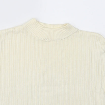 Womens UK Size M Richards White Basic T-Shirt
