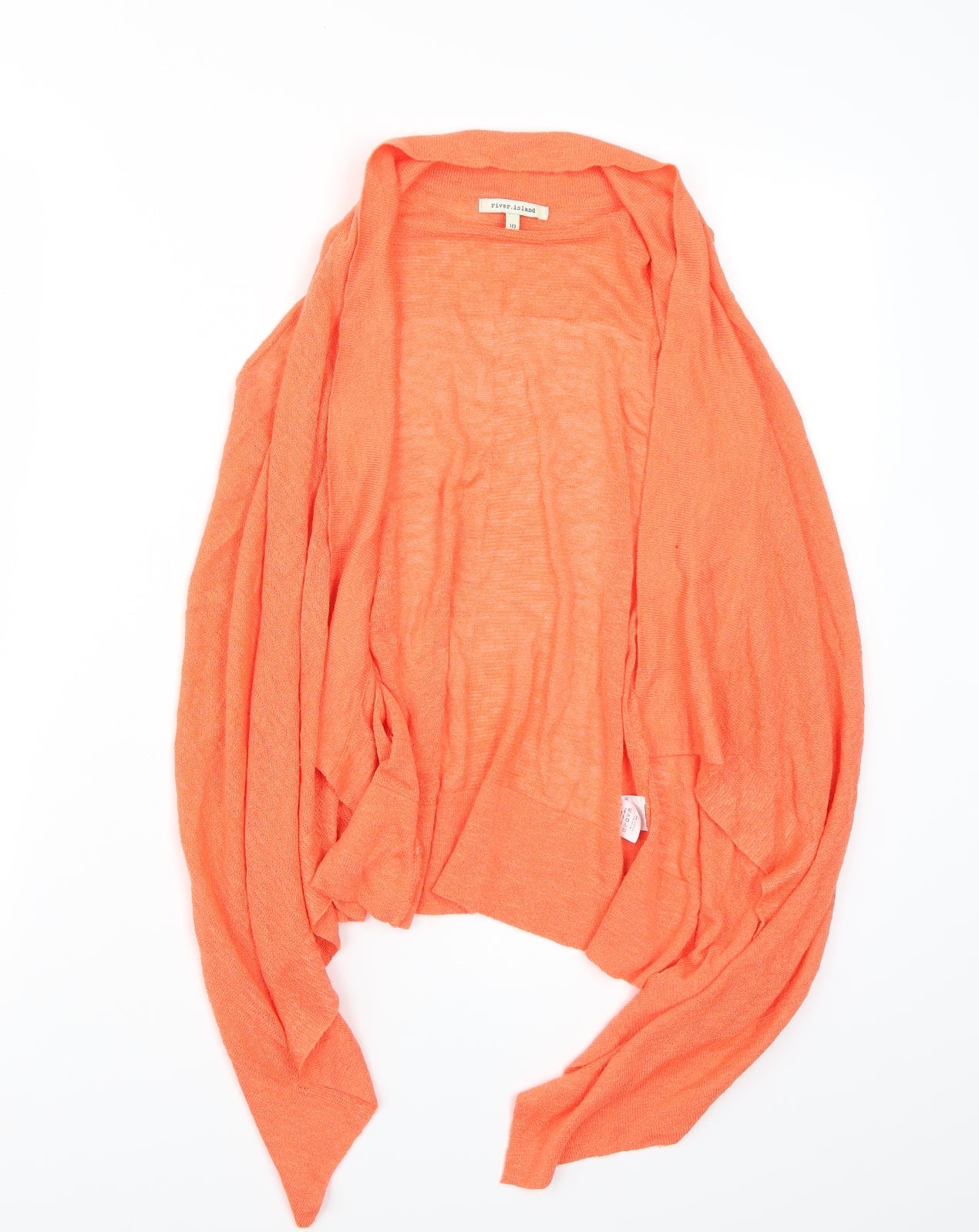 Riverisland Womens Orange   Cardigan Jumper Size 10