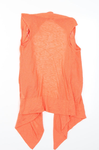Riverisland Womens Orange   Cardigan Jumper Size 10