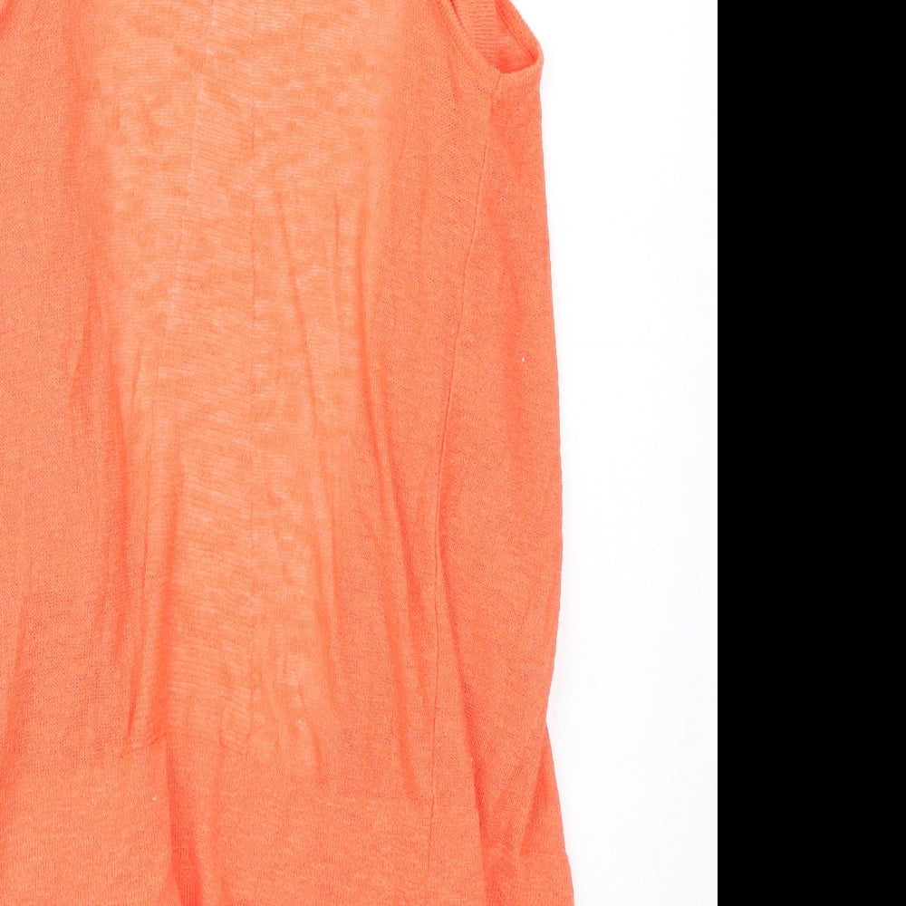 Riverisland Womens Orange   Cardigan Jumper Size 10