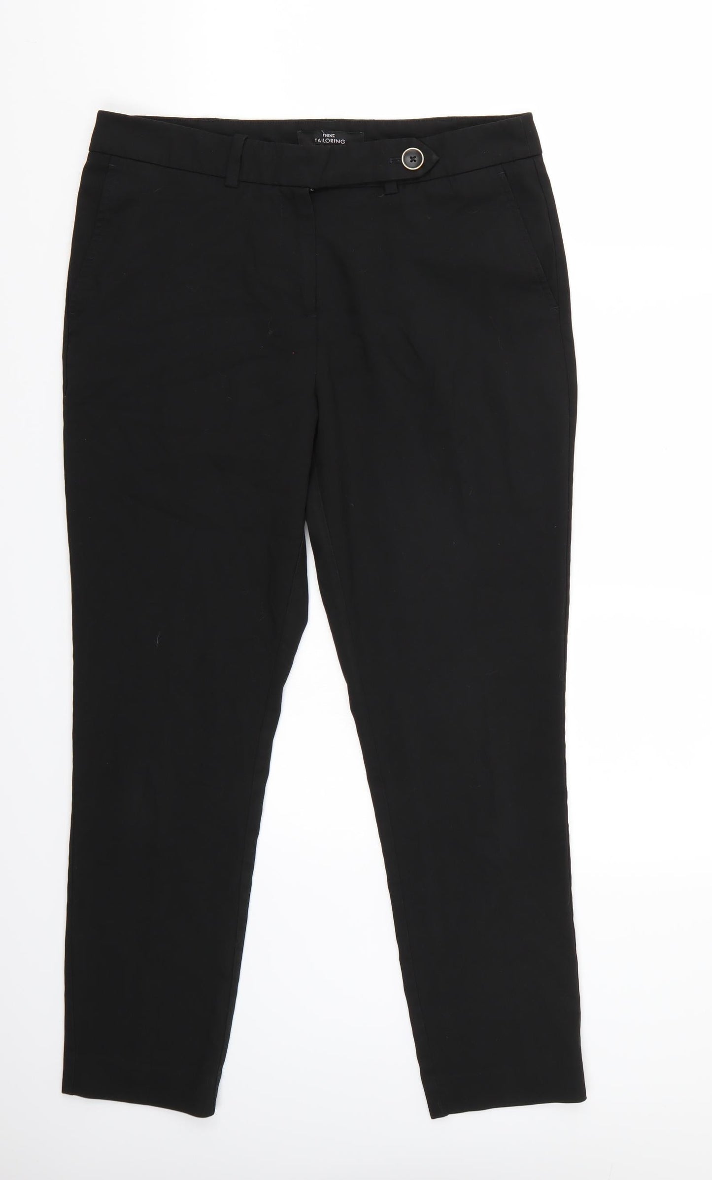 Womens UK Size 10 NEXT Regular Fit  Black Trousers