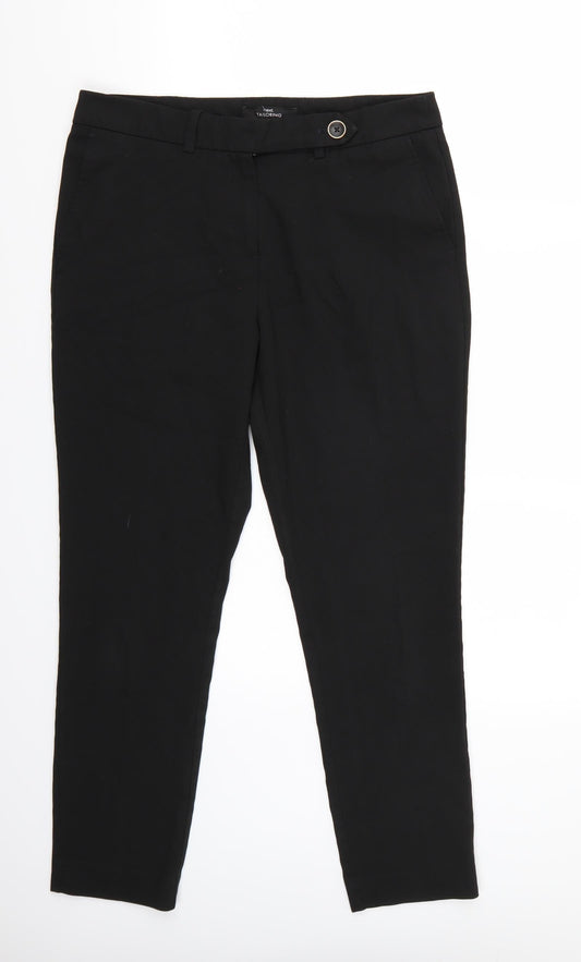 NEXT Womens Black   Trousers  Size 10 L25 in