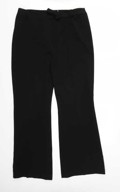 Denenhams Womens Black   Trousers  Size 14 L29 in