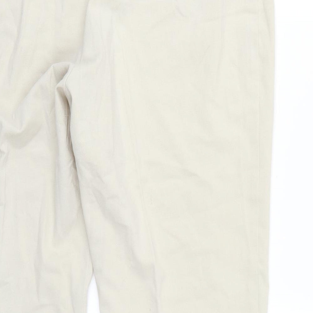Marks and Spencer Womens Beige   Trousers  Size 18 L26 in