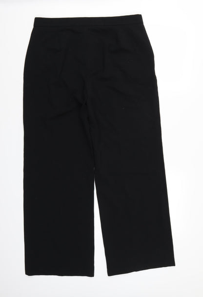 Womens UK Size 14 Marks and Spencer Regular Fit  Black Trousers