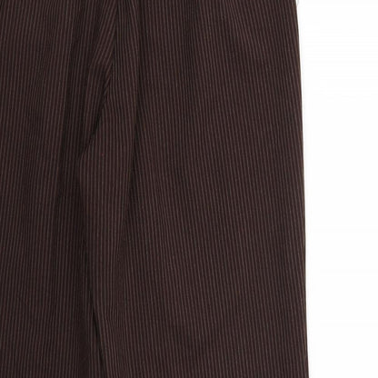 bm Collection Womens Brown   Cropped Trousers Size 12 L27 in