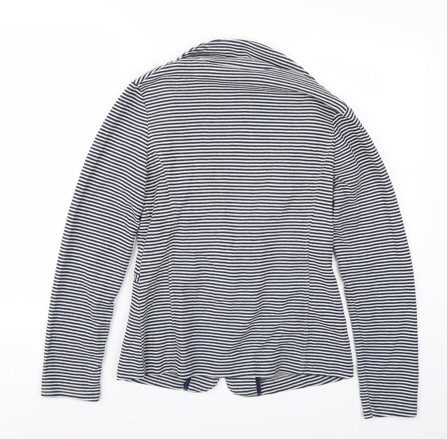 Newlook Womens White Striped  Jacket Blazer Size 10