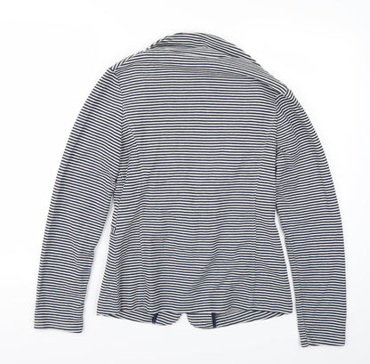 Newlook Womens White Striped  Jacket Blazer Size 10