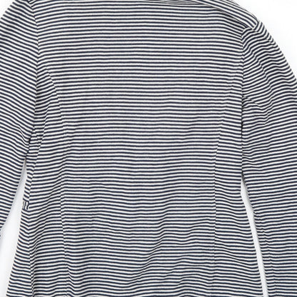 Newlook Womens White Striped  Jacket Blazer Size 10