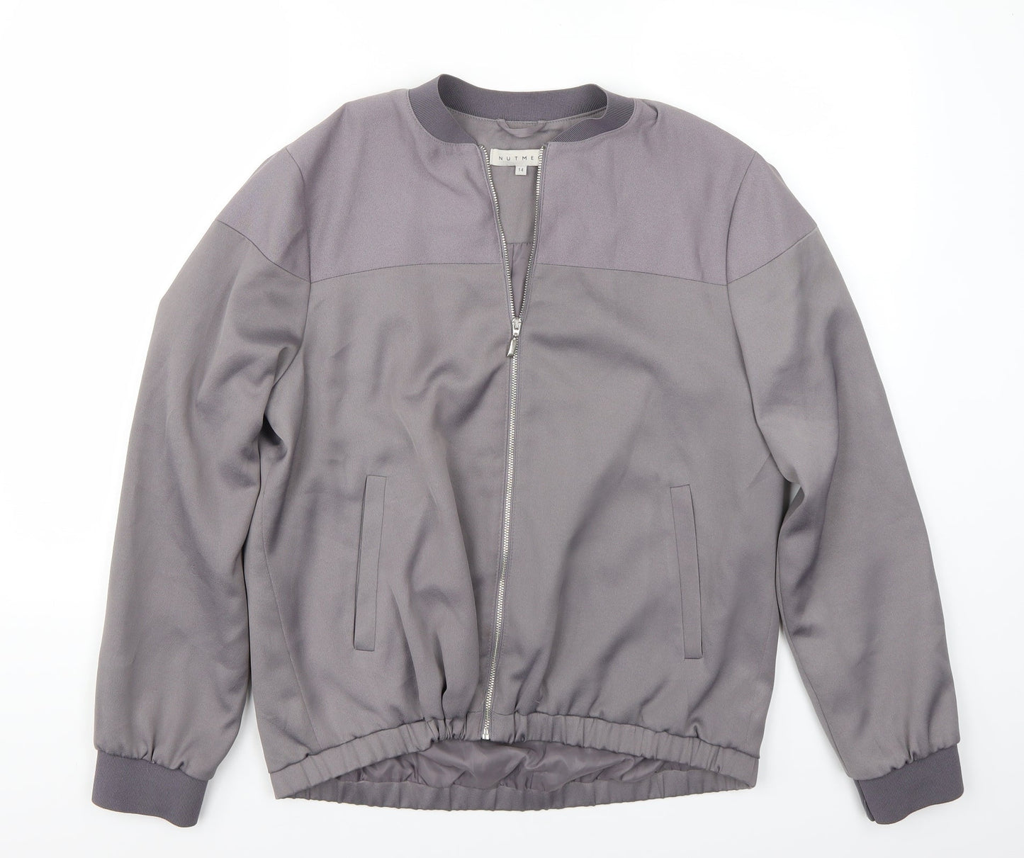 Nutmeg Womens Grey   Jacket Coat Size 14