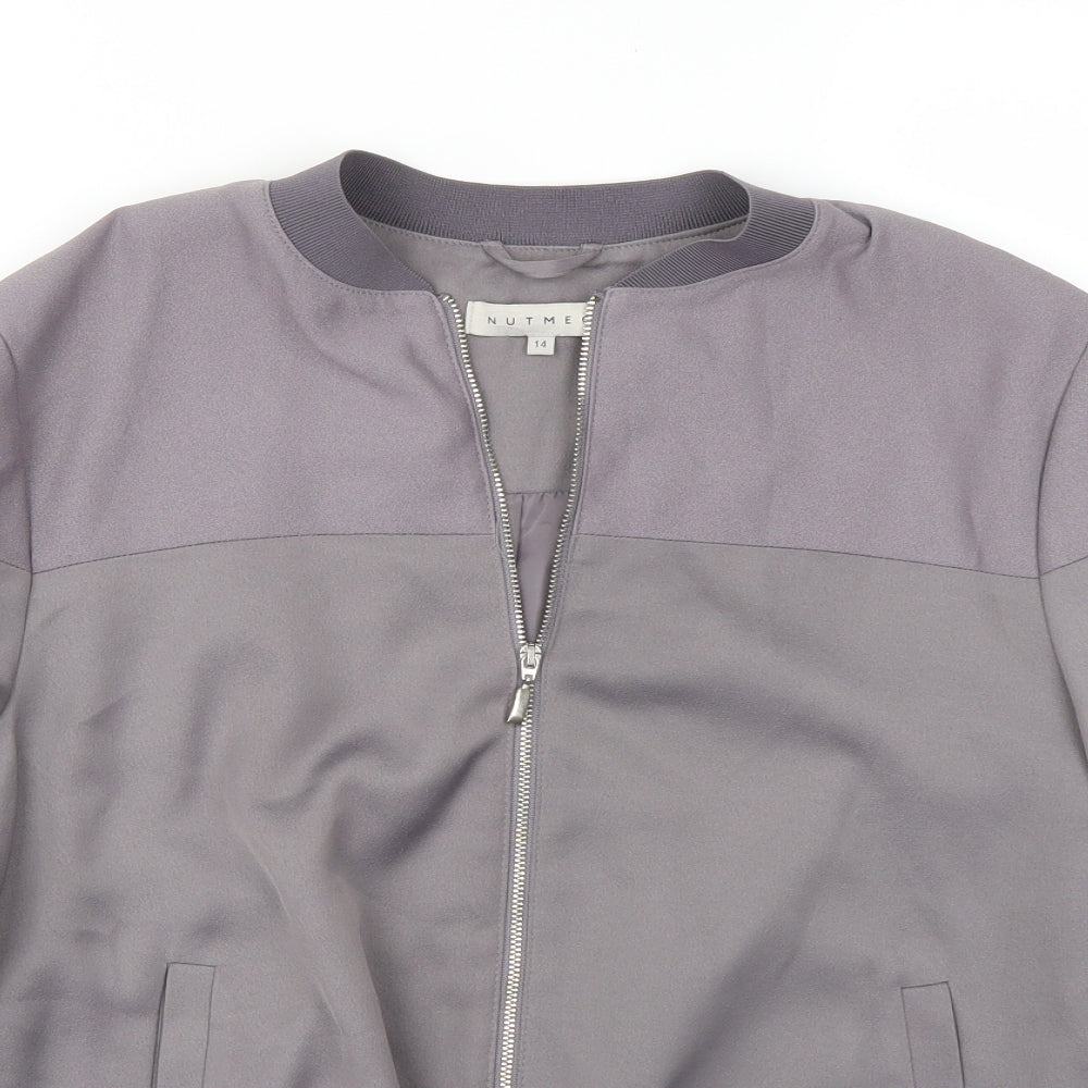 Nutmeg Womens Grey   Jacket Coat Size 14