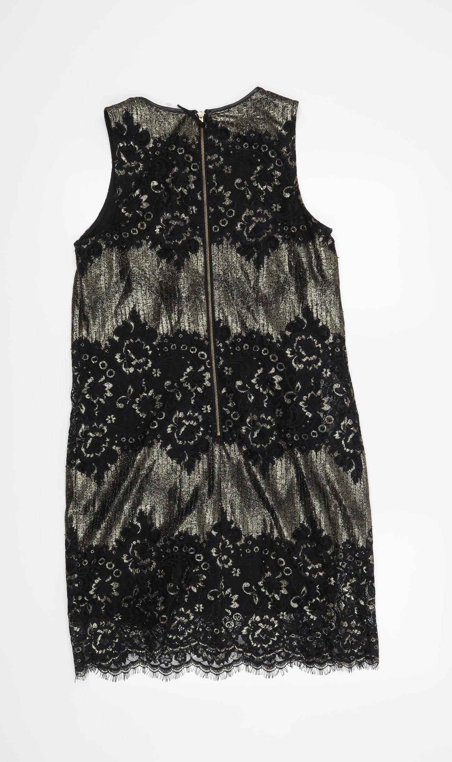 Oasis Womens Black Floral  Shift  Size 10