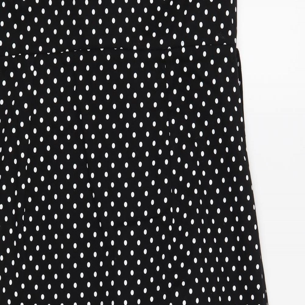 Evie Womens Black Polka Dot  Shift  Size 16