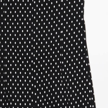 Evie Womens Black Polka Dot  Shift  Size 16