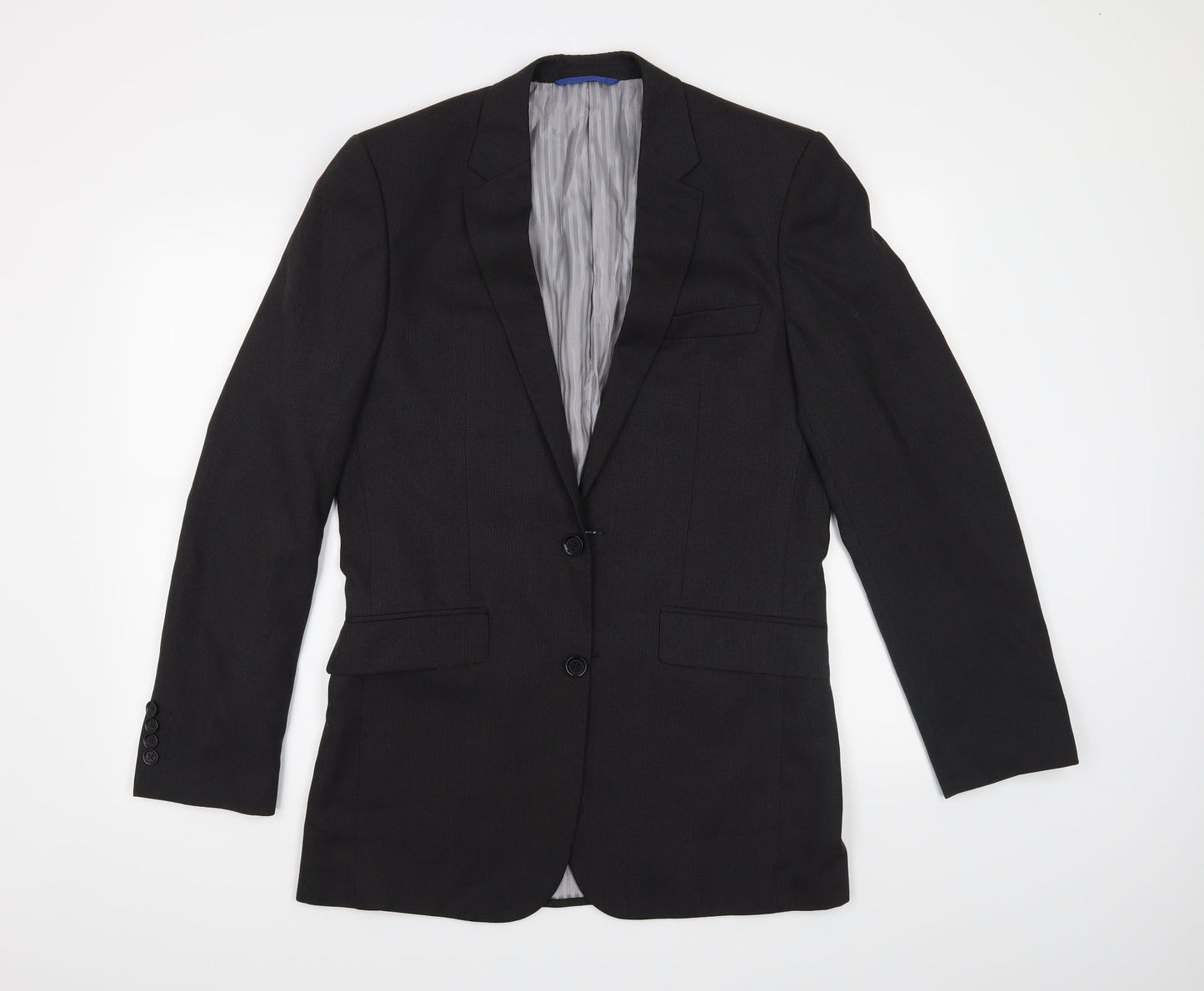 Mens UK Size 38 Burton Regular Grey Suit Jacket
