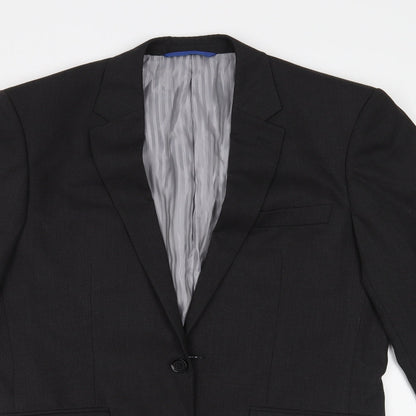 Mens UK Size 38 Burton Regular Grey Suit Jacket