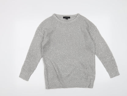 Atmosphere Womens Silver   Pullover Jumper Size 8