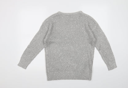 Atmosphere Womens Silver   Pullover Jumper Size 8