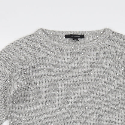 Atmosphere Womens Silver   Pullover Jumper Size 8