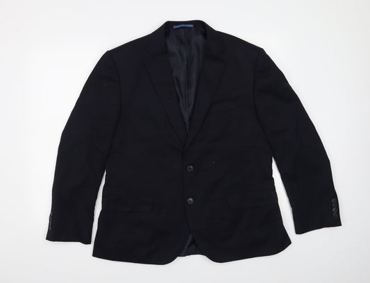 Mens UK Size 42 Marks and Spencer Regular Blue Suit Jacket