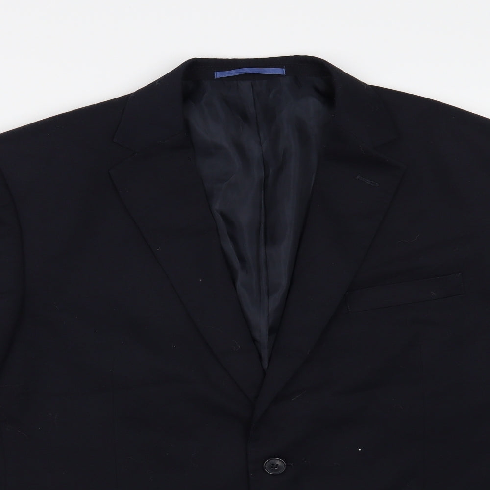 Mens UK Size 42 Marks and Spencer Regular Blue Suit Jacket
