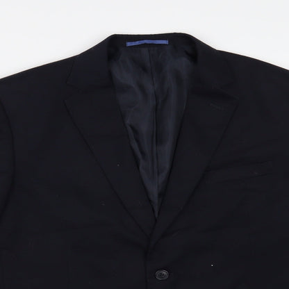 Mens UK Size 42 Marks and Spencer Regular Blue Suit Jacket