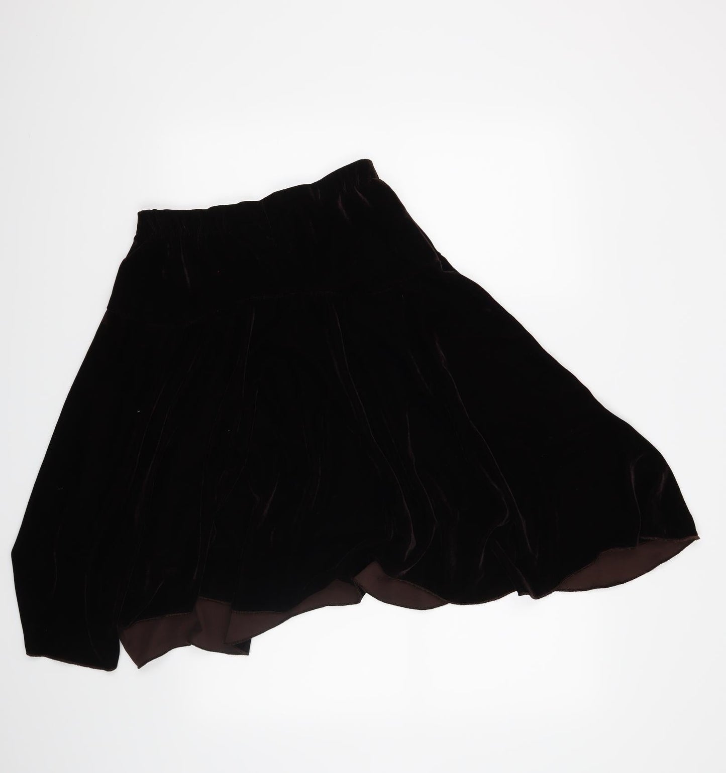 CKM Womens Brown   A-Line Skirt Size S