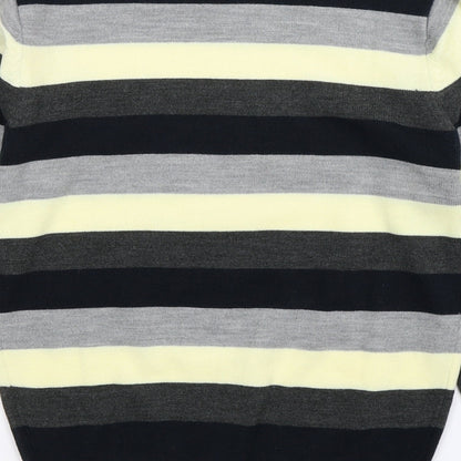 Cedar Wood State Mens Multicoloured Striped Knit Pullover Jumper Size XS