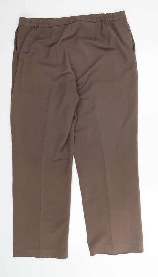 Womens UK Size 16 Essential Collection Regular Fit  Grey Trousers
