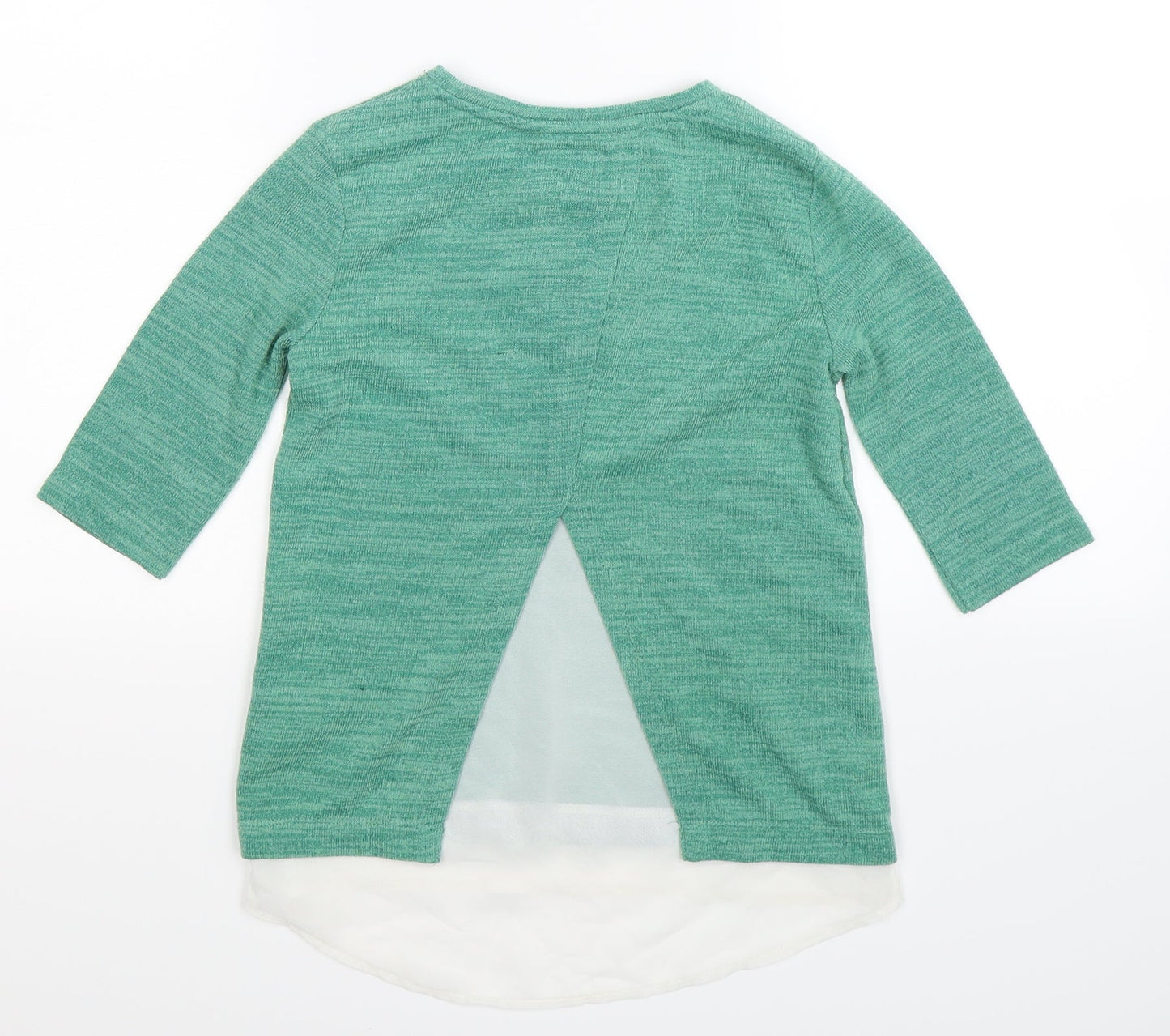 F&F Girls Green   Pullover Jumper Size 9-10 Years