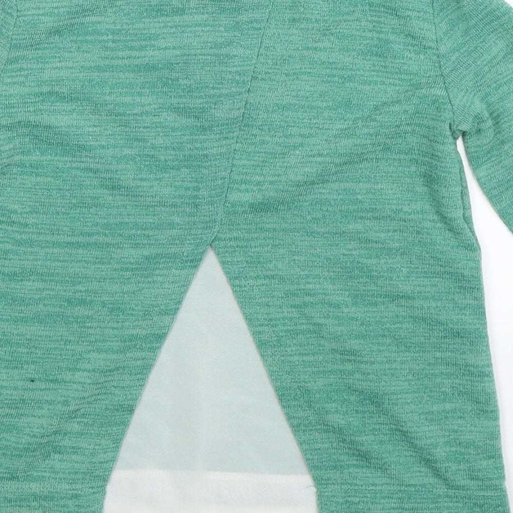 F&F Girls Green   Pullover Jumper Size 9-10 Years