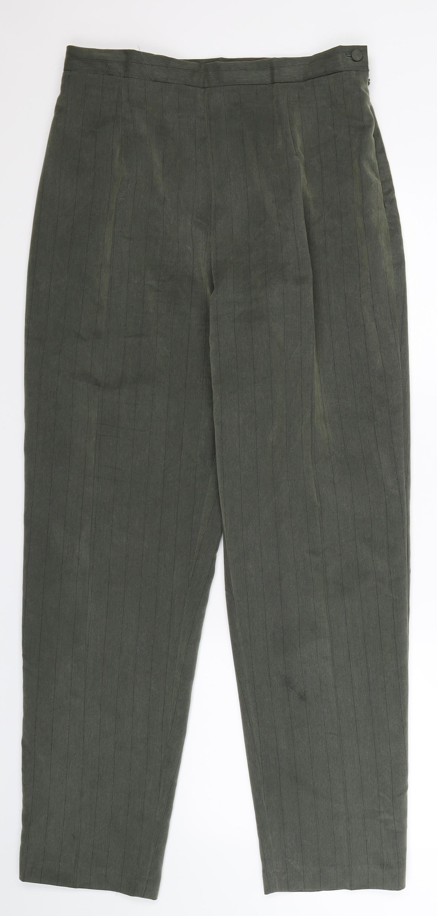 Womens UK Size 14 Preworn Regular Fit  Grey Trousers