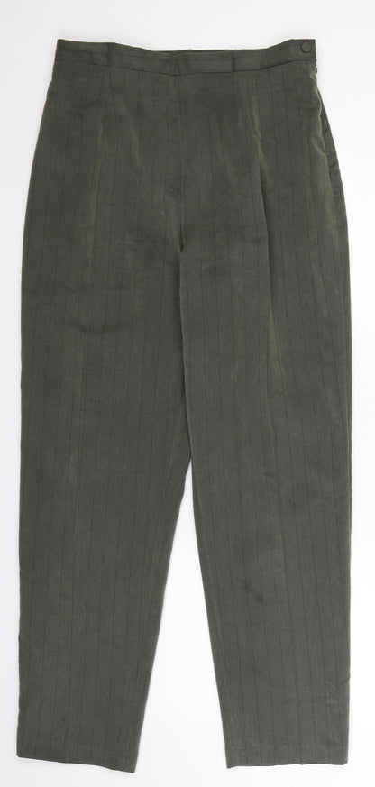 Womens UK Size 14 Preworn Regular Fit  Grey Trousers
