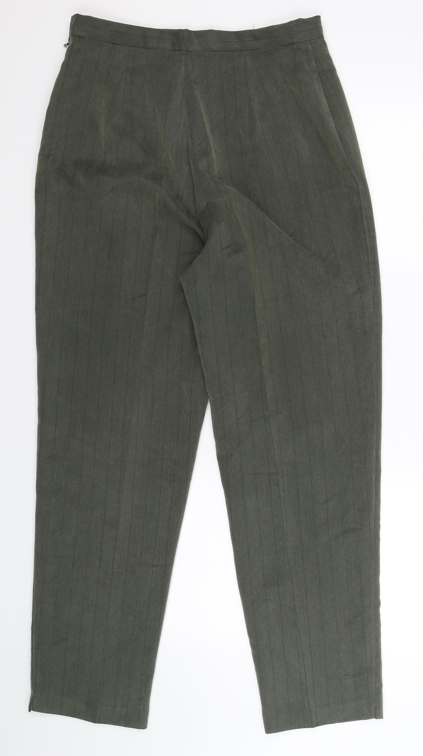 Womens UK Size 14 Preworn Regular Fit  Grey Trousers