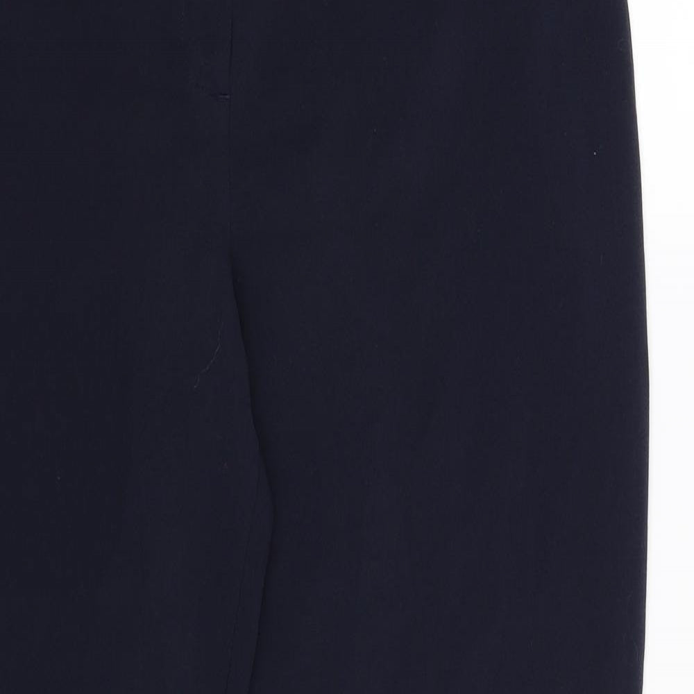 Womens UK Size 14 Marks and Spencer Regular Fit  Blue Trousers