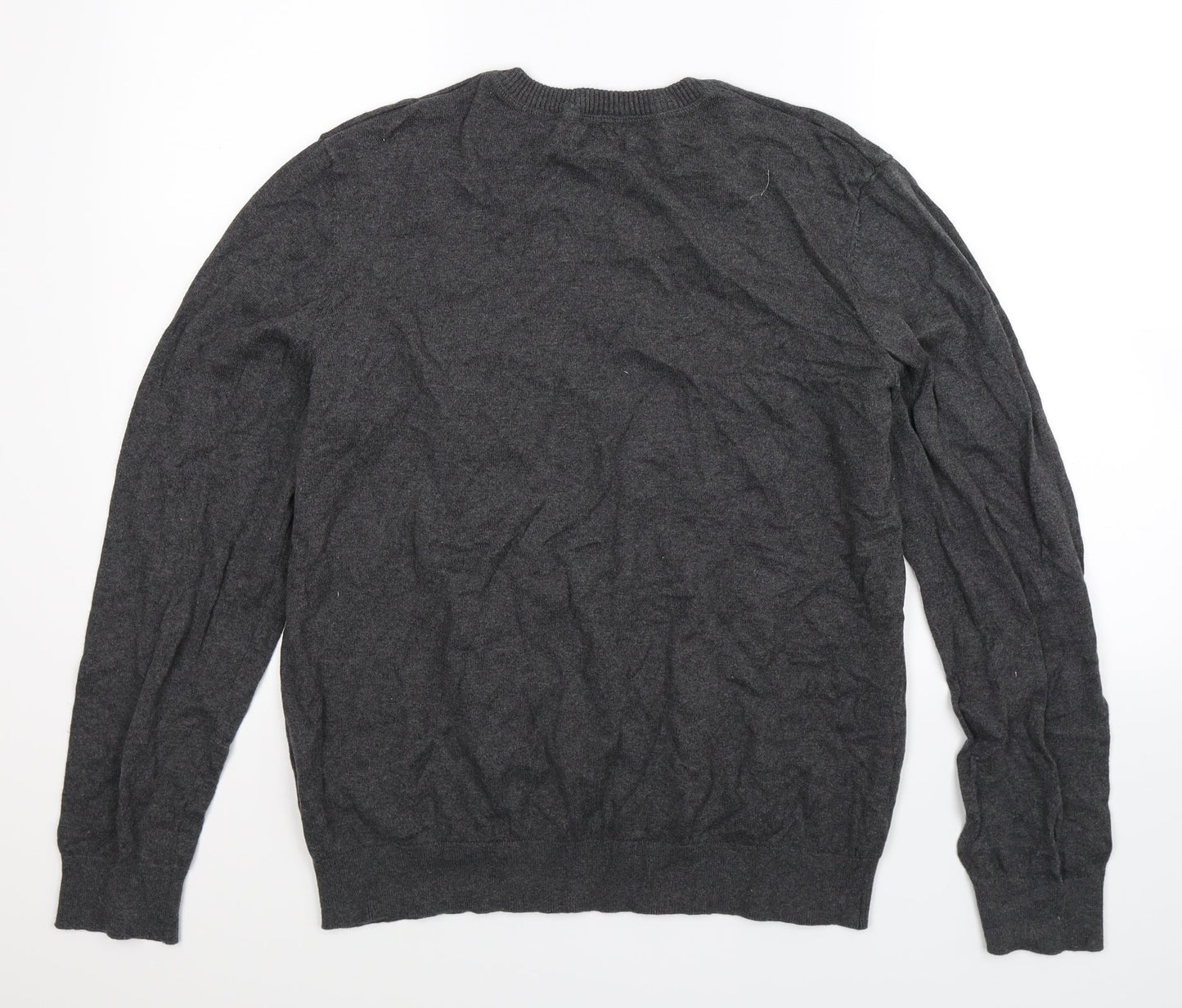 Sears Mens Grey  Knit Pullover Jumper Size L