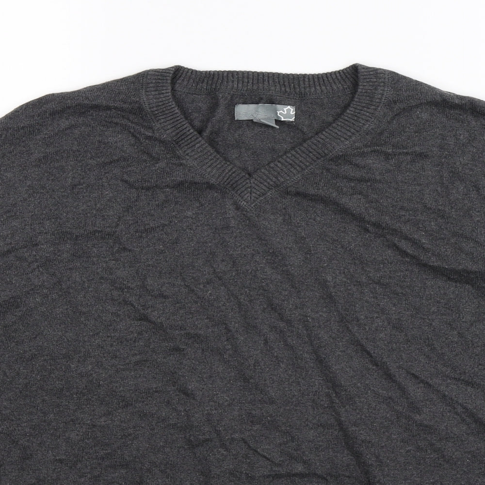 Sears Mens Grey  Knit Pullover Jumper Size L