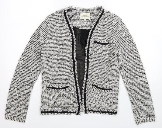 Papaya Womens Grey Striped  Jacket Blazer Size 8