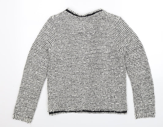 Papaya Womens Grey Striped  Jacket Blazer Size 8