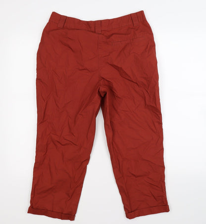 dorothy per Womens Brown   Cropped Trousers Size 10 L20 in