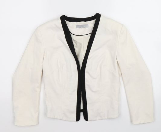 H&M Womens Ivory   Jacket Blazer Size 10  - open