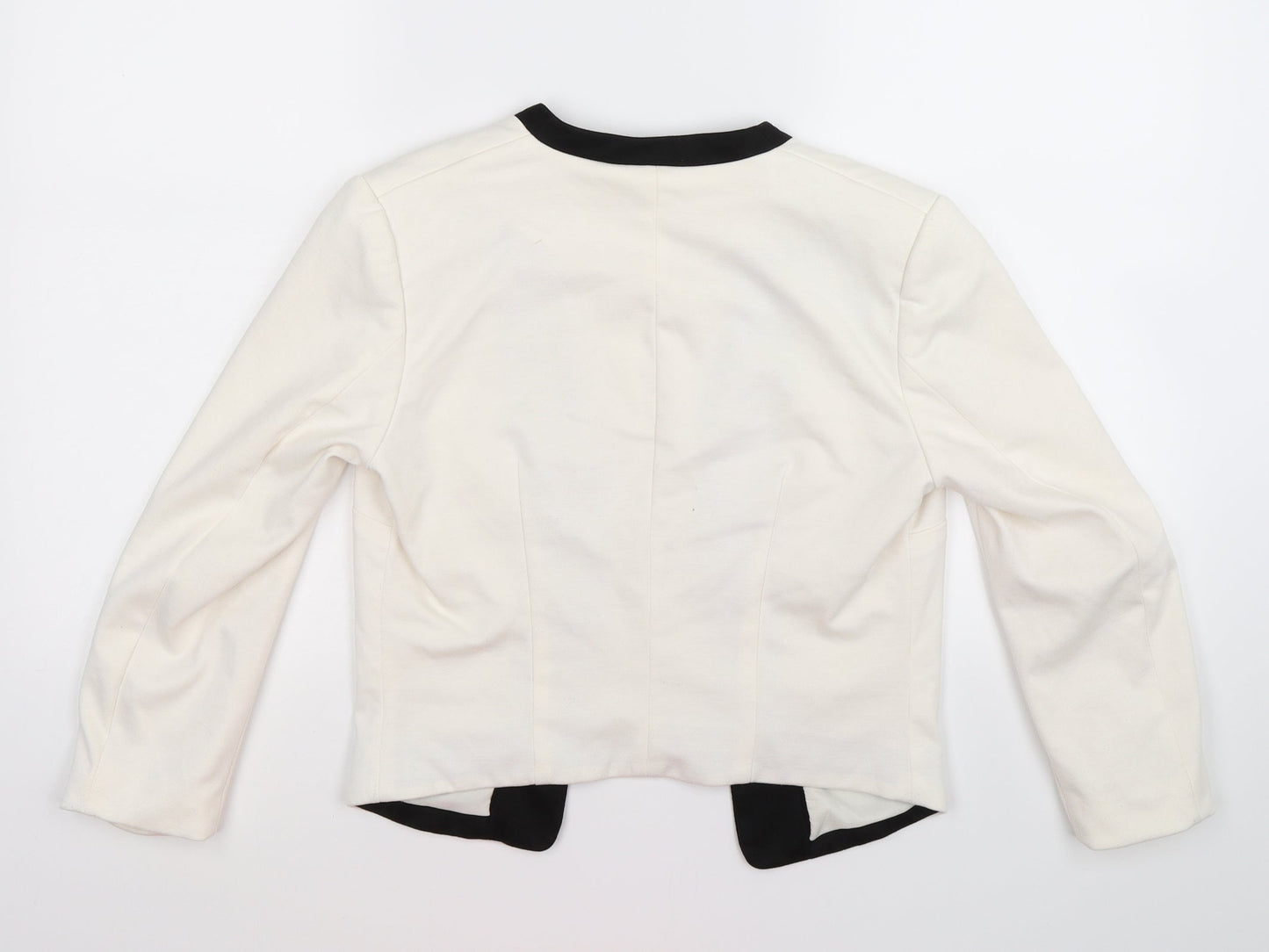 H&M Womens Ivory   Jacket Blazer Size 10  - open