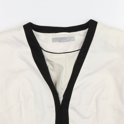 H&M Womens Ivory   Jacket Blazer Size 10  - open