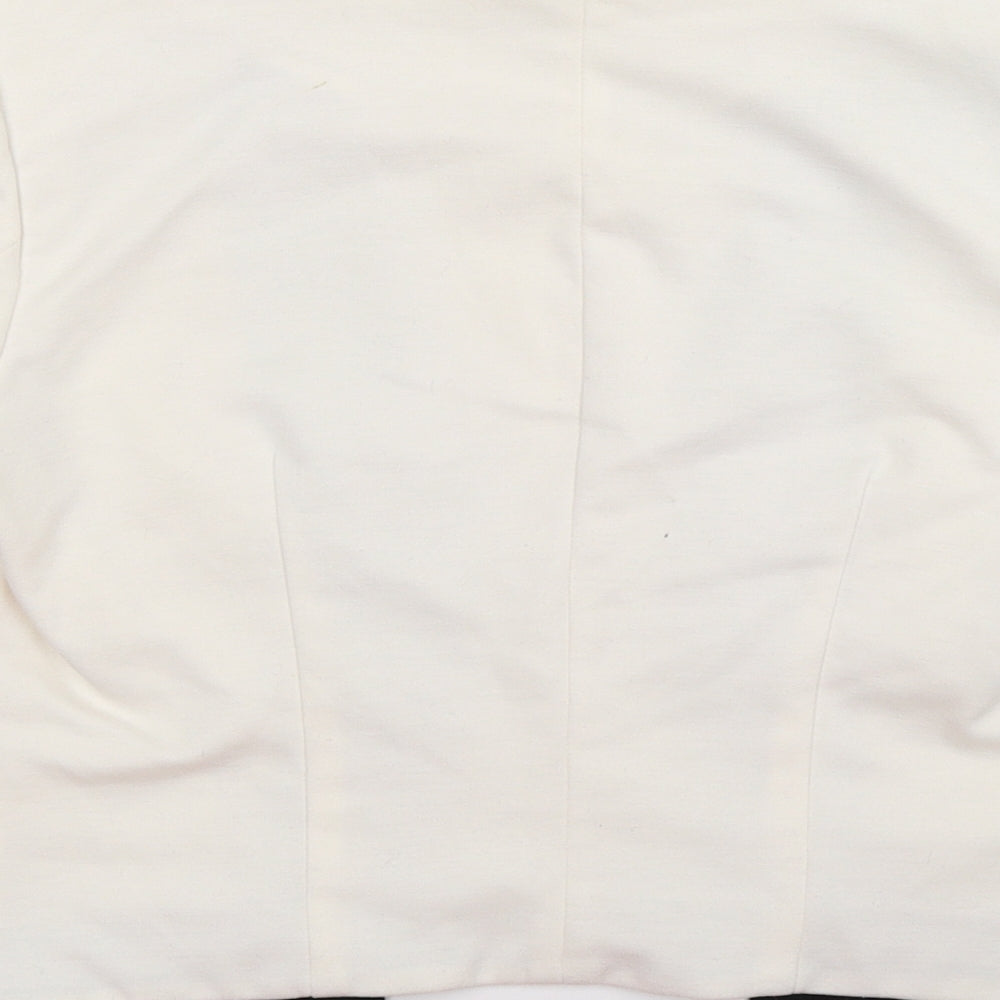 H&M Womens Ivory   Jacket Blazer Size 10  - open