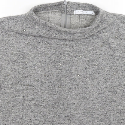 RESERVED Womens Grey  Knit Pullover Jumper Size S