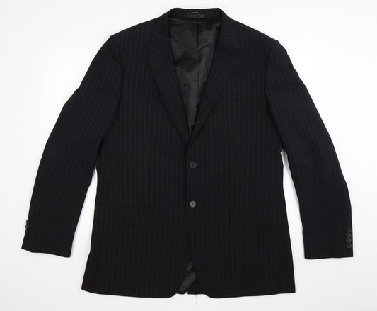 Mens UK Size 44 Butler & Webb Regular Blue Suit Jacket