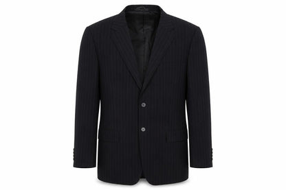 Butler & Webb Mens Blue Striped Jacket Suit Jacket Size 44