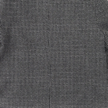 F&F Womens Black Check  Jacket Coat Size 14