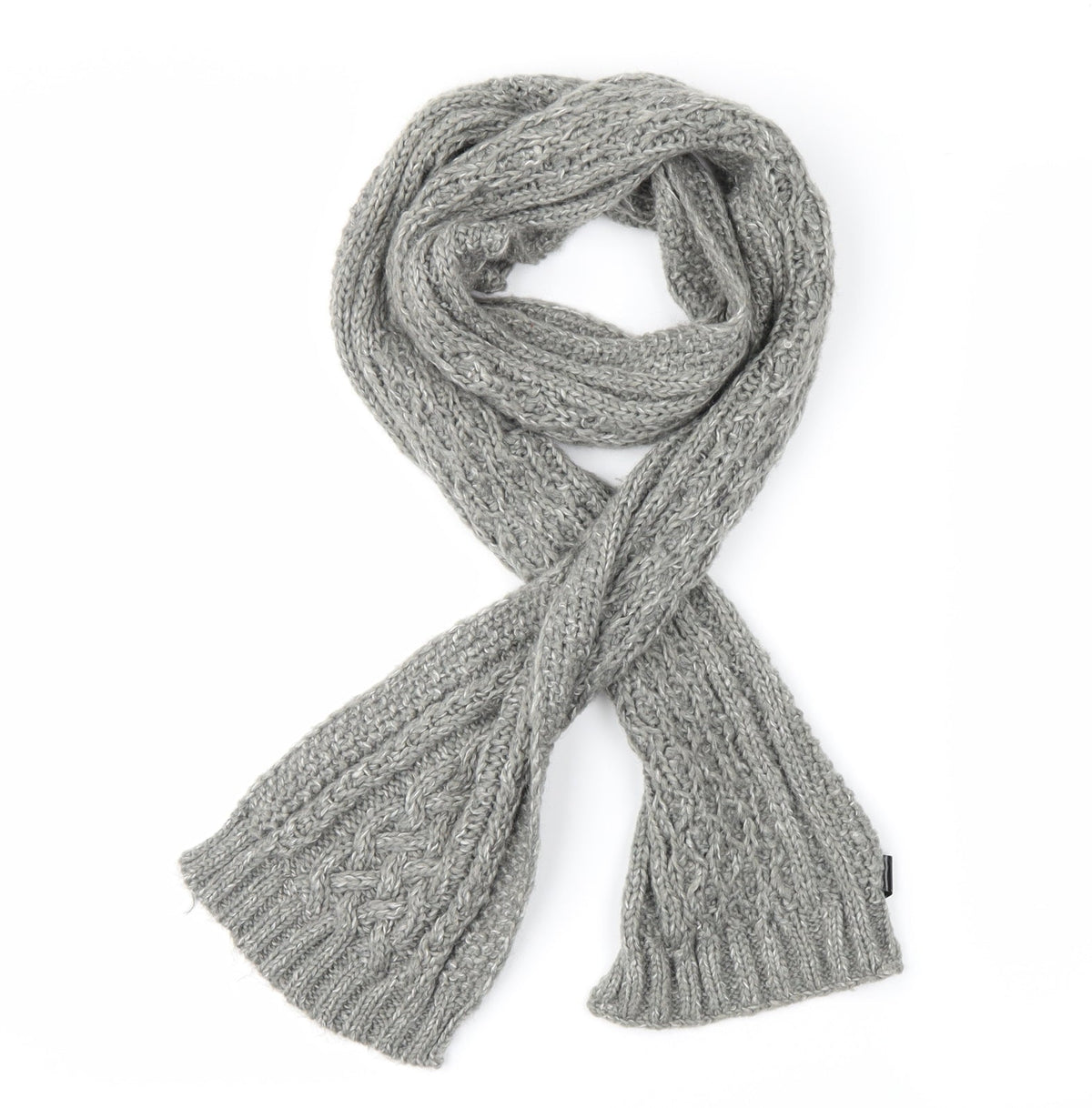 Front view of Marks & Spencer unisex grey scarf